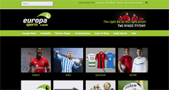 Desktop Screenshot of europa-sports.com